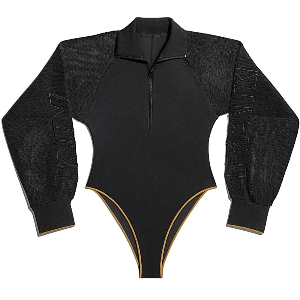 Ivy Park Drip 2.2! Mesh Sleeve Bodysuit: Size-M